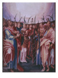 All Saints' Day, from a Facsimile of the Breviary of King Philip Ii of Spain, 1569 Giclee Print by Julian Fuente del Saz