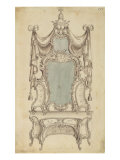A 'Toylet' Table, from a Gentleman's Cabinet Directory, 1755 Giclee Print by Thomas Chippendale