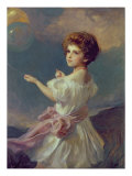 Girl with Balloons Giclee Print by Philip Alexius De Laszlo