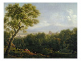 View of Frascati Giclee-trykk av Jean Bidauld