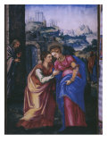 Visitation, from a Facsimile of the Breviary of King Philip Ii of Spain, 1569 Giclee Print by Julian Fuente del Saz