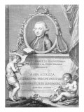 Sheet Music Cover with a Portrait of Felice Giardini, Engraved by Francesco Bartolozzi Giclee Print by Giovanni Battista Cipriani
