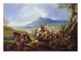 Battle Scene, Before 1680 Giclee Print by Joseph Parrocel
