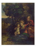 Rest During the Flight into Egypt, c.1510-12 Giclée-Druck von Dosso Dossi