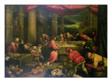 The Marriage at Cana reproduction procédé giclée par Leandro Da Ponte Bassano