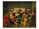 A Musical Party, c.1625 Lámina giclée por Dirck Hals