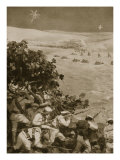 An Encounter Between Italian and Turkish Outposts: Turco-Italian War Giclee Print by Cyrus Cuneo