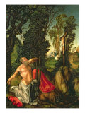 The Penitence of St. Jerome, 1502 Lámina giclée por Lucas Cranach the Elder
