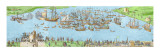 The Encampment of the English Forces Near Portsmouth During the Battle of the Solent Giclee Print by James Basire