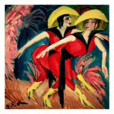 Dancers in Red, 1914 reproduction procédé giclée par Ernst Ludwig Kirchner