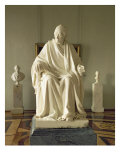 Francois Marie Arouet Voltaire reproduction procédé giclée par Jean-Antoine Houdon