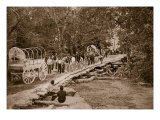 Grape Vine Bridge Built by Us Engineers, 1861-65 Giclee-trykk av Mathew Brady & Studio Grape Vine Bridge Built by Us Engineers, 1861-65 Giclee-trykk av Mathew Brady & Studio