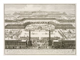 First Proposal for the Schonbrunn Palace, Vienna, from 'Entwurf einer historischen Architektur' reproduction procédé giclée par Johann Bernhard Fischer Von Erlach