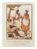 Negro and Negress from Martinique Dancing 'la Chica', engraved by Lachuassee, 1805 Giclee Print by Jacques Grasset de Saint-Sauveur