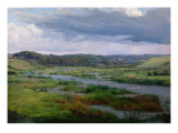 Landscape near Ribe, Denmark Giclee Print by Frederik Kiaerskou