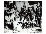 William Hodson with Officers, 1857 Giclee Print