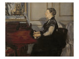 Madame Manet at the Piano, 1868 Giclee Print by Édouard Manet