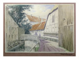 Bridge over the Canal Giclee Print by M.F. Larsen