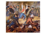 The Massacre of Wyoming Valley in July 1778 reproduction procédé giclée par Alonzo Chappel