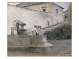 The Fountain, Italy Giclee Print by Carl Holsoe
