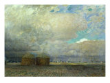 Landscape with Huts, 1900 Giclee Print by Leopold Karl Walter von Kalckreuth
