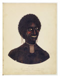 Wambela, Wife of Cobbawn Wogi, Native Chief of Port Stephen, 1820 Giclee Print by Richard Browne