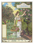 June Giclee Print by Eugene Grasset
