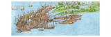 The Encampment of the English Forces Near Portsmouth During the Battle of the Solent Giclee Print by James Basire