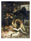 The Fish Market in the Morning, 1880 Giclee Print by Victor Gabriel Gilbert
