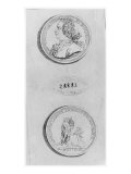 Andre Cardinal Destouches, Engraved from a Medal of 1732, C.1750 Giclee Print by Louis Crepy