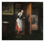 Lovers with a Woman Listening Lámina giclée por Nicolaes Maes Lovers with a Woman Listening Lámina giclée por Nicolaes Maes