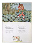 A Goblin Stealing Cabbages, Illustration for a poem from 'Under the Window' reproduction procédé giclée par Kate Greenaway