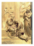The Story of Jacob and Esau, Detail of Isaac Blessing Jacob, from the Original Panel from the East  Giclée-tryk af Lorenzo Ghiberti
