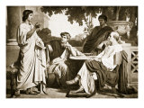 Virgil, Horace and Varius at the House of Maecenas Giclee Print by Charles Francois Jalabert