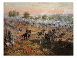 The Battle of Gettysburg, July 1St-3rd 1863 reproduction procédé giclée par Henry Alexander Ogden