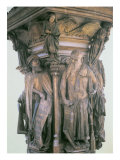 Daniel and Isaiah in Dispute, from the Hexagonal Pedestal of the Well of Moses, 1395-1404 reproduction procédé giclée par Claus Sluter