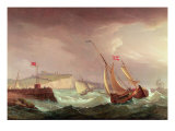 Shipping off Dover reproduction procédé giclée par Thomas Whitcombe