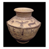 Vessel Depicting an Open-winged Bird of Prey and Other Animals, Fasa Ware, c.2000 BC Giclee Print by Elamite 