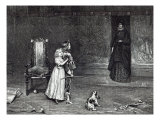 Appearance of Countess of Derby in Golden room, scene from Scott's 'Peveril of Peak' Giclee Print by John Pettie