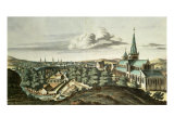 Prospect of the Town of Glasgow from the North East Giclee Print by John Slezer