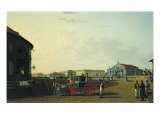 The Bolshoi Theatre in St. Petersburg, 1802 Giclee Print by Benjamin Patersson
