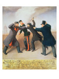 Assassination Attempt on Emperor Franz Joseph I of Austria Giclee Print by Joseph Reiner