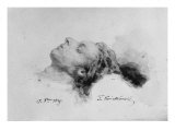Frederic Chopin on His Deathbed, 17th October 1849 Giclee Print by Antar Teofil Kwiatowski