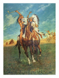 Fight to the Finish Giclee Print by Charles Schreyvogel