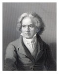 Ludwig Van Beethoven, Engraved by William Holl the Younger Giclee Print by August Karl Friedrich von Kloeber