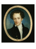 Portrait of an Unknown Man in a Blue Tail-coat, 1829 Giclee Print by Pietro de Rossi