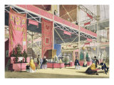 Crystal Palace, the Tunis and China Galleries reproduction procédé giclée par Joseph Nash