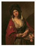 The Flower Girl Giclee Print by Johann Zoffany