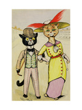 The Modern 'Arry and 'Arriet, 1913 reproduction procédé giclée par Louis Wain