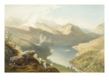 Grasmere from Langdale Fell, from 'The English Lake District', 1853 Giclee Print by James Baker Pyne